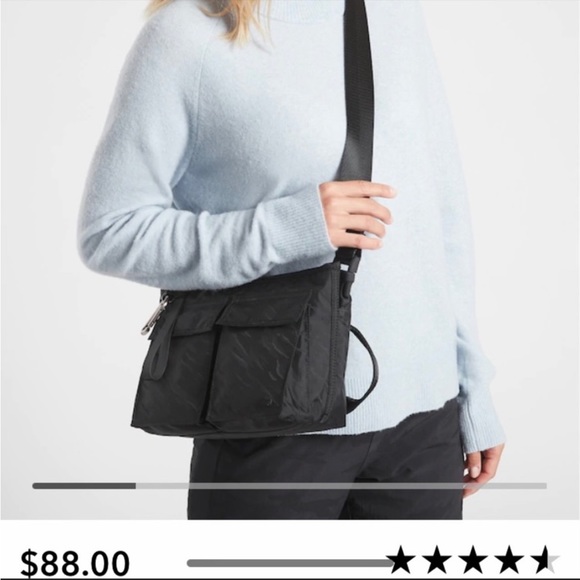 Athleta Handbags - ATHLETA Black Travel Crossbody Bag.